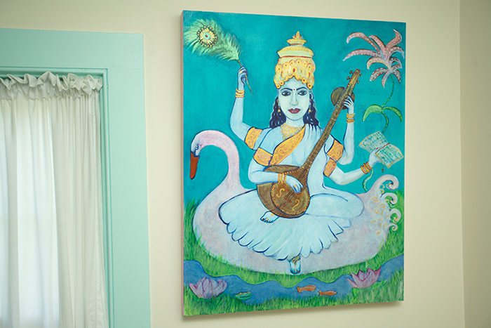 Saraswati is the Hindu goddess of arts and learning.