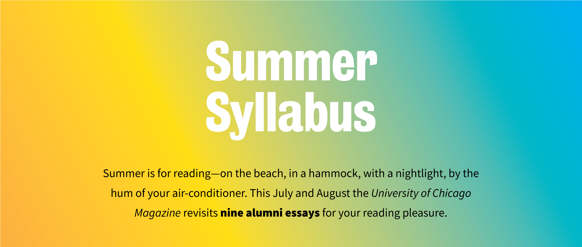 Summer Syllabus