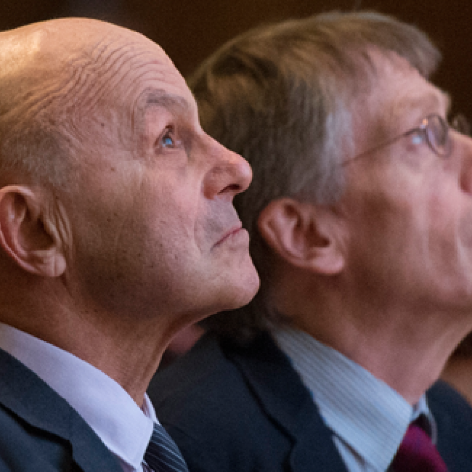Eugene Fama, MBA’63, PhD’64, and Lars Peter Hansen