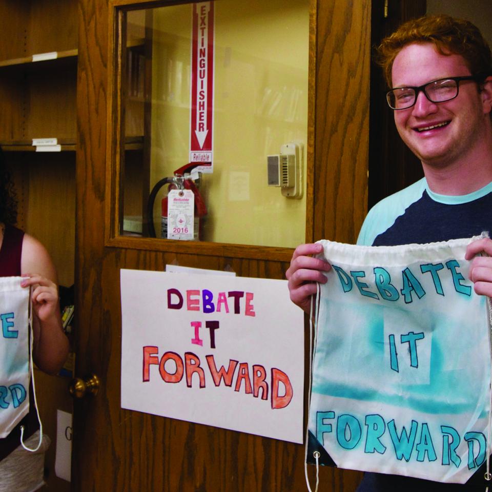 Leah Shapiro and Josh Aaronson of Debate it Forward