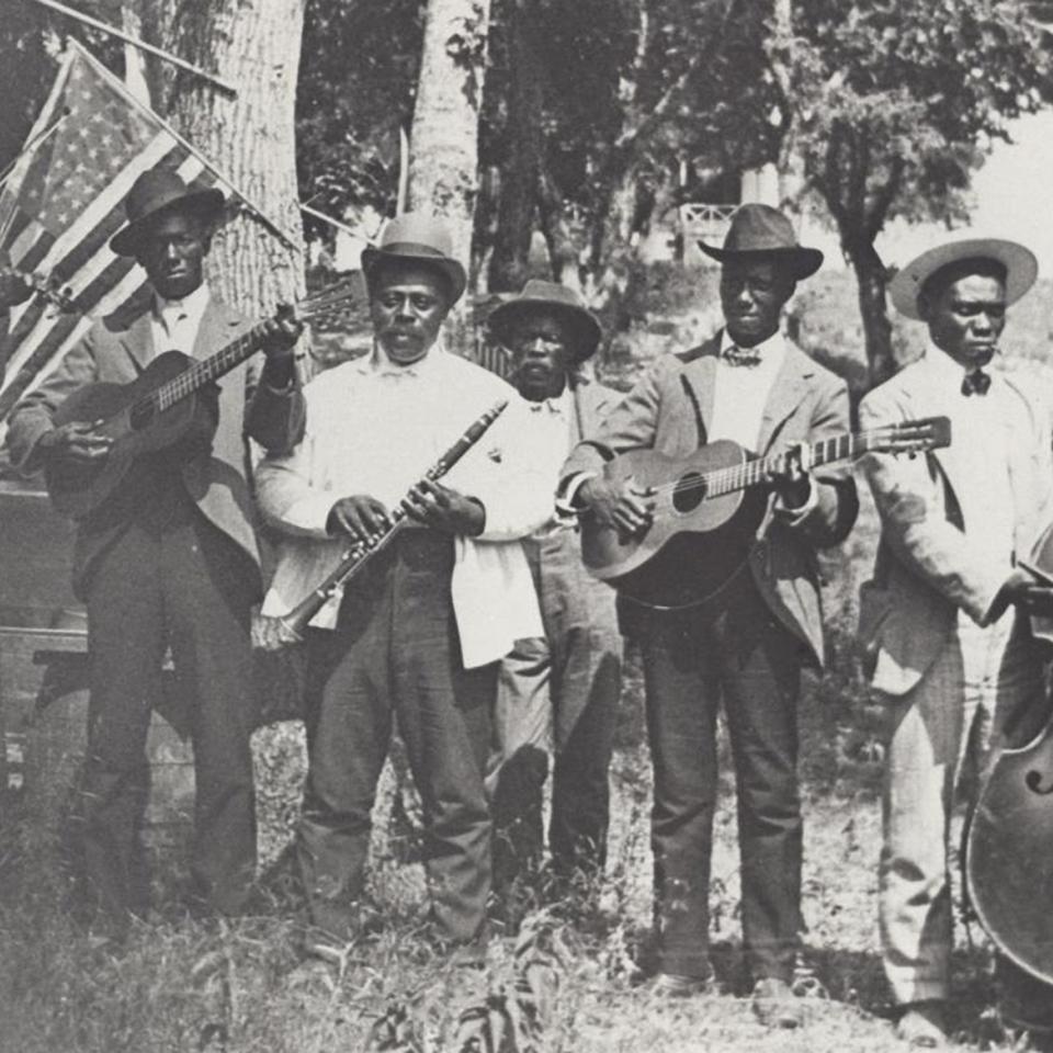 A band performs at an Austin, Texas, Juneteenth celebration in 1900. (PICA 05481, Austin History Center, Austin Public Library)