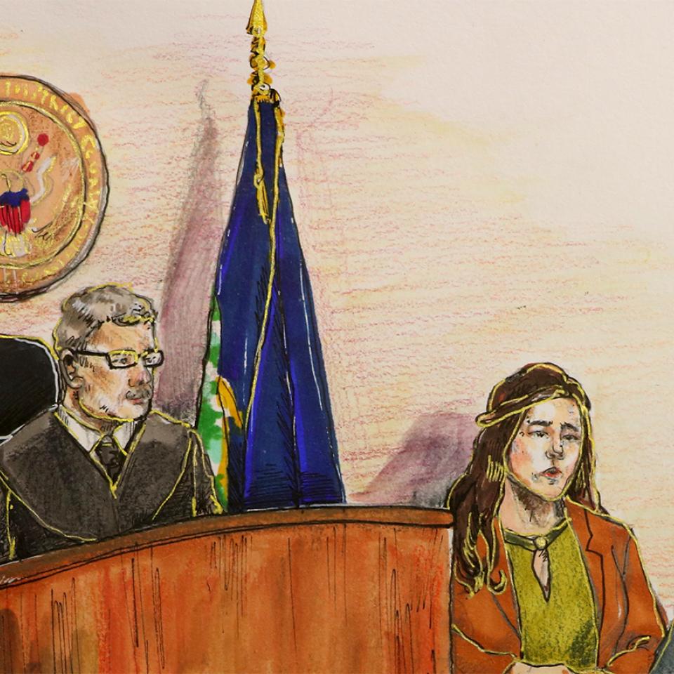 Courtroom illustration